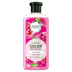 Herbal Essences Color Me Happy conditioner bottle emphasizes color care and lush fragrance