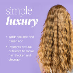 Herbalosophy biotin-collagen shampoo foaming-lather — color-safe cleansing for fine hair.