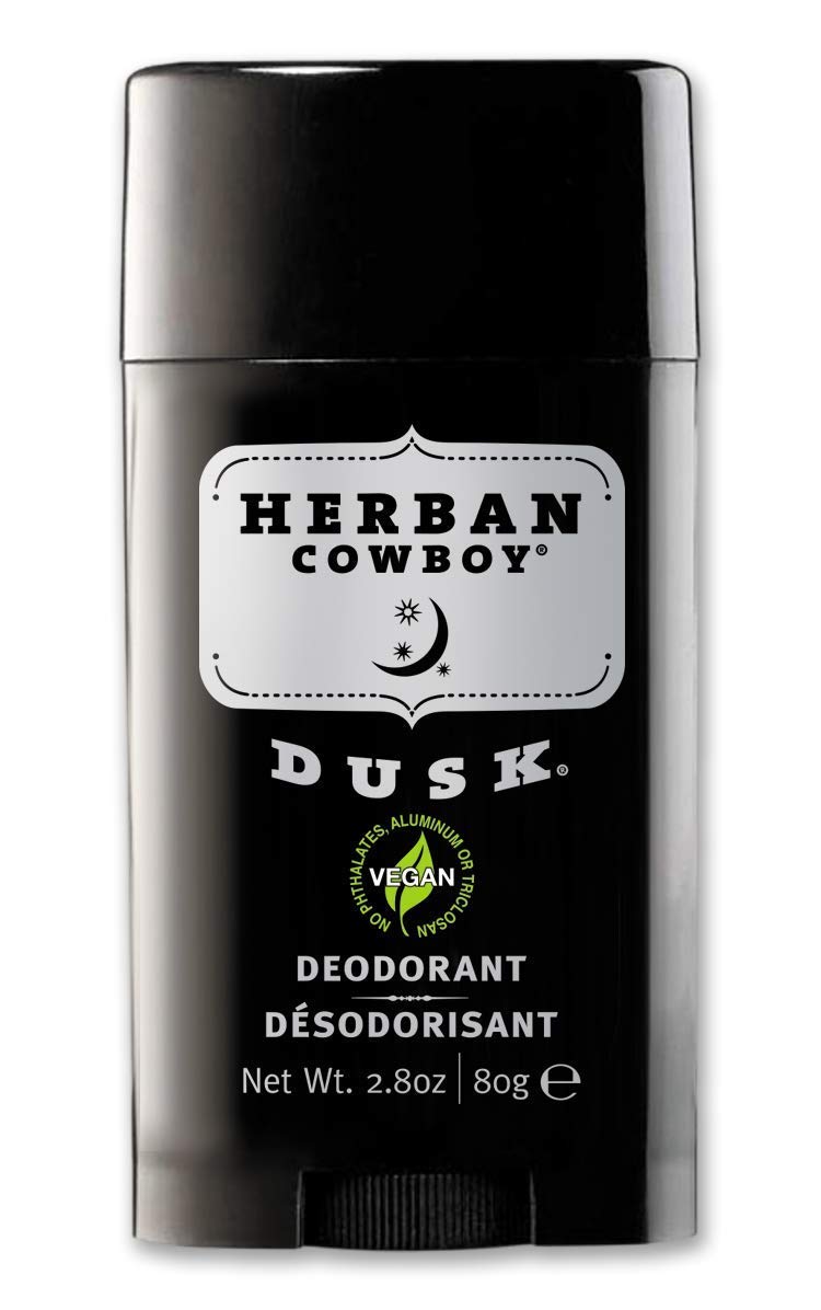 Herban Cowboy DUSK 3-pack outer pack highlights aluminum-free formula for clear wear