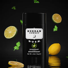 Herban Cowboy DUSK 3-pack tubes close-up shows aloe for smooth glide