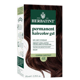 Herbatint 4R Copper Chestnut bottle shows ammonia-free formula for safer color