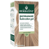 Herbatint 8N Light Blonde color application offers natural gray coverage.