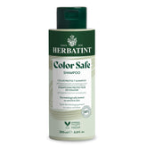 Herbatint color-safe shampoo bottle demonstrates color protection for vibrant, lasting hair color.