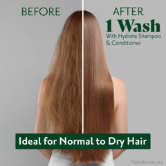 Herbatint Hydrate Shampoo beetroot betaine highlights lasting hydration.