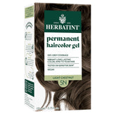 Herbatint 5N Light Chestnut packaging with eco-friendly materials and conditioner sample.