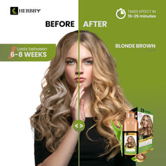 HERBBY color transformation on roots showing even tone and vibrancy
