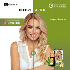 HERBBY 9 herbal extracts close-up highlighting nourishing coloring formula