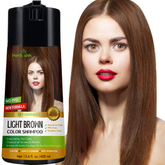Herbishh Hair Color Shampoo bottle front for at-home color convenience.