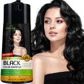 Herbishh Hair Color Shampoo gray-coverage bottle showcases quick, professional-looking gray coverage