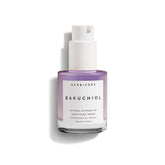 HERBIVORE Bakuchiol Serum bottle on a clean vanity for smoothing skin texture.