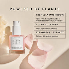 HERBIVORE Cloud Jelly glow after application indicates plump, dewy skin.