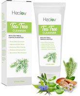 Herblov Tea Tree Face Wash bottle shown for refreshing daily cleanse.