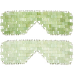 Hercicy jade eye mask white close-up texture for cooling relief