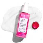 HERITAGE STORE Rosewater Facial Cleanser bottle closeup showing gentle cleansing for dry to combo skin