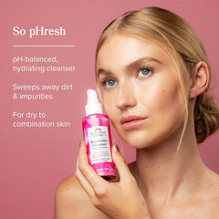 HERITAGE STORE Rosewater Cleanser creamy texture foams softly during use
