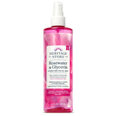 Heritage Store Rosewater Glycerin hydrating facial mist bottle ready for spritz