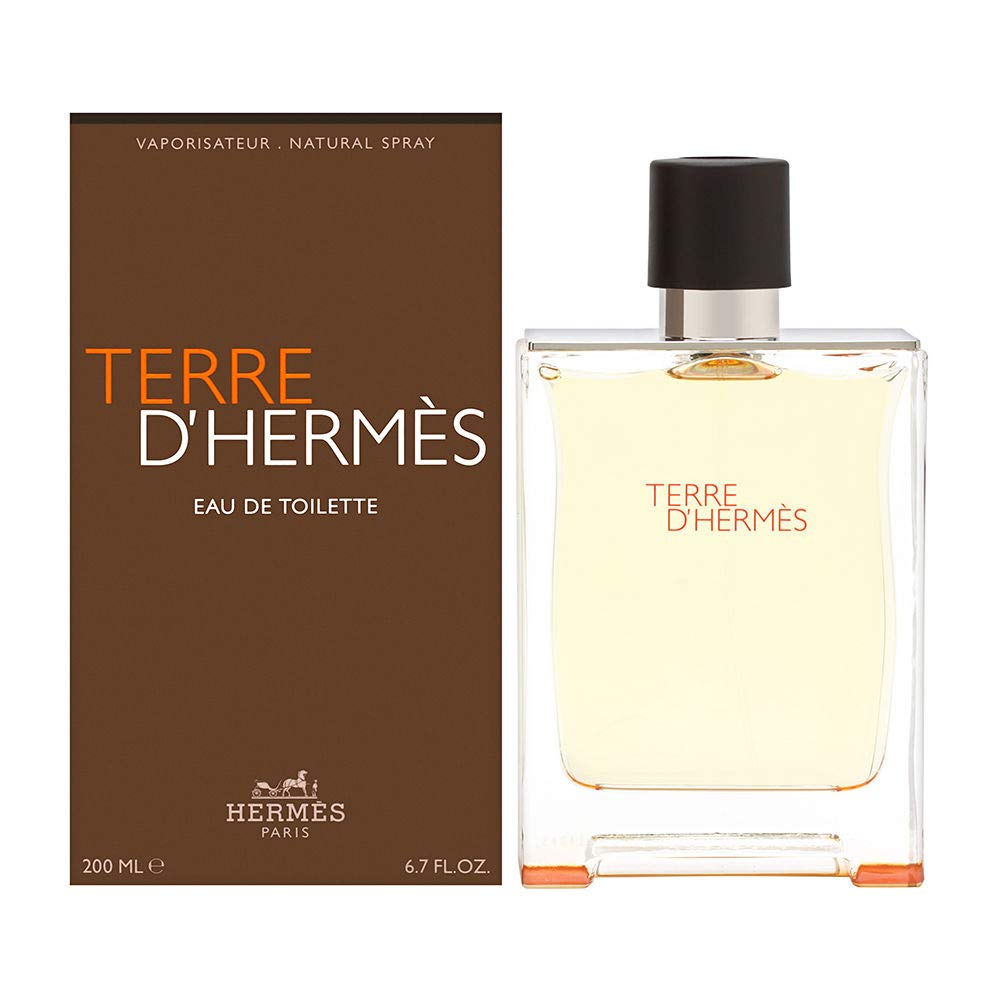 Hermès Terre d'Hermès bottle front shows earthy elegance for daily refinement.