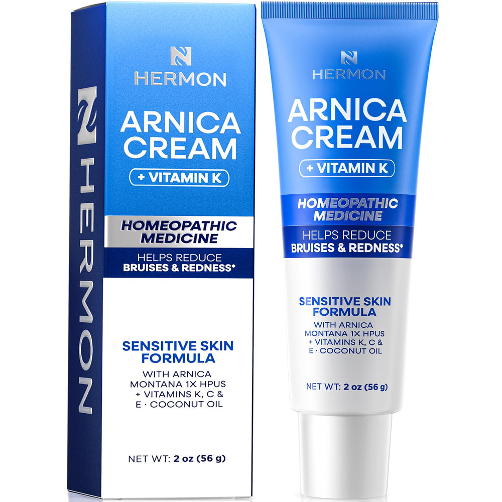 Hermon Arnica Bruiscream bottle elevating soothing hydration for sensitive skin