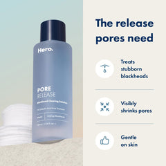Hero Cosmetics Pore Release toner liquid swirl illustrates active exfoliation for refined pores.