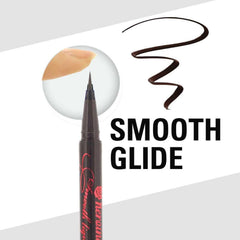 Heroine Make waterproof swatch test highlights smudge-proof performance in humidity