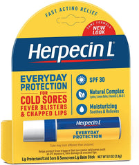 Herpecin-L lip protectant applied for immediate lip comfort on an outdoor day.