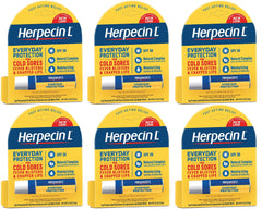 Herpecin-L lip protectant SPF 30 tube for portable sun protection and hydration.