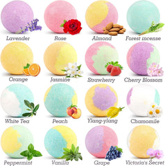 HESORIX Orange Zest Bath Bombs—vibrant fizz for an energizing bath.