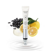 HEVEBLUE eye cream bottle close-up highlighting lifting formula for sensitive skin