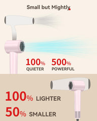 HEXTEK Hair Dryer curly-hair diffuser enhances curl bounce.