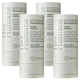 Hey Humans deodorant Apple Matcha packaging highlights sustainable paper packaging for eco-conscious care
