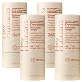 Hey Humans deodorant bottle with rosewater-ginger scent for refreshing application