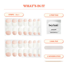 Heyhae sun-cured gel nails under sunlight for at-home spa-like results.