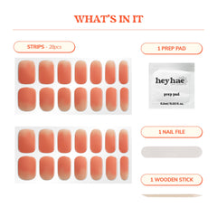 Heyhae sun-cured gel nails under natural light for quick, durable color.
