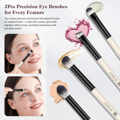 HEYMKGO concealer-precision brush targets small areas for precise spot concealing