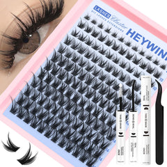 Heywink Lash Clusters Kit contents – complete DIY set for salon-inspired flutter and easy at-home application.
