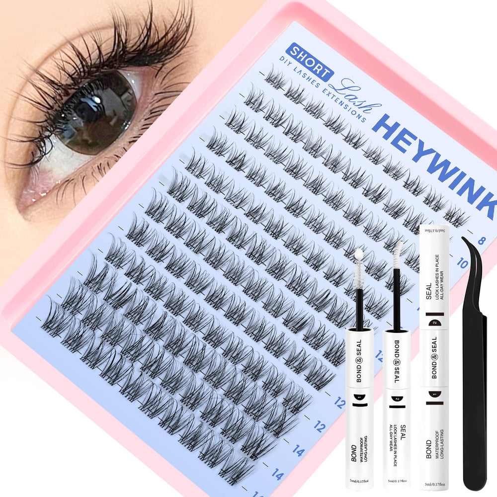 HEYWINK Venus lash clusters kit invisible band for seamless natural blend