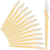 HFATMOS 12pcs eyebrow razors with safety cover for precise dermaplaning.