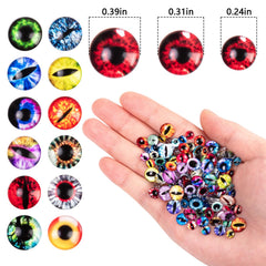 HFKPJRT eye nail charms 8mm add lifelike depth to nails