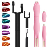 HGEKLIZV cat eye nail magnet Y-shape closeup for salon-quality effects