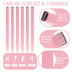 HH FASHION DIY clip-in application demonstrates easy styling.