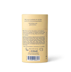 HIBAR ingredients close-up showing sunflower seed wax and shea butter for gentle skin care.