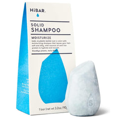 HIBAR Moisturize Shampoo Bar packaging shows plastic-free eco-friendly design for conscious shoppers
