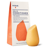 HiBAR Volumize conditioner bar front view showcases a solid, travel-friendly solution for added volume.