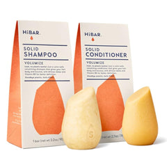 HIBAR Volumize shampoo bar close-up showing texture that adds body