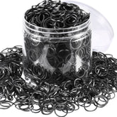 Hicarer 2000-pack mini rubber bands in round box for long-term styling versatility.