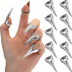 Hicarer finger claws ring set on full hand for bold cosplay vibes.