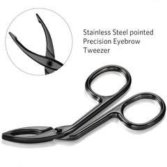 Hicarer precision tweezers with ergonomic grip to target fine hairs accurately.