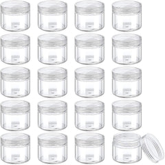 Hicarer round pot jar 20ml with clear lid for on-the-go samples and liquids.