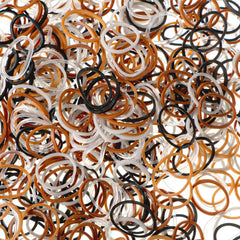 Hicarer soft elastic band diameter 1.5 cm, stretchy and durable for daily styling.