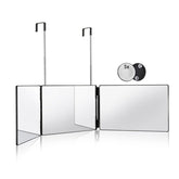 HIEEY 3-way mirror front view for precise home haircuts.